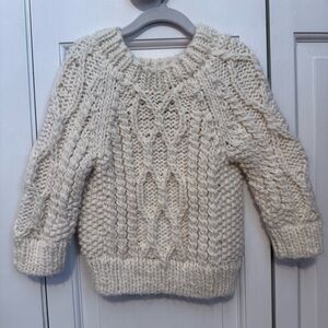 The Blueberry Hill Cozy Cream Cable Knit Sweater 2-4 years NWT